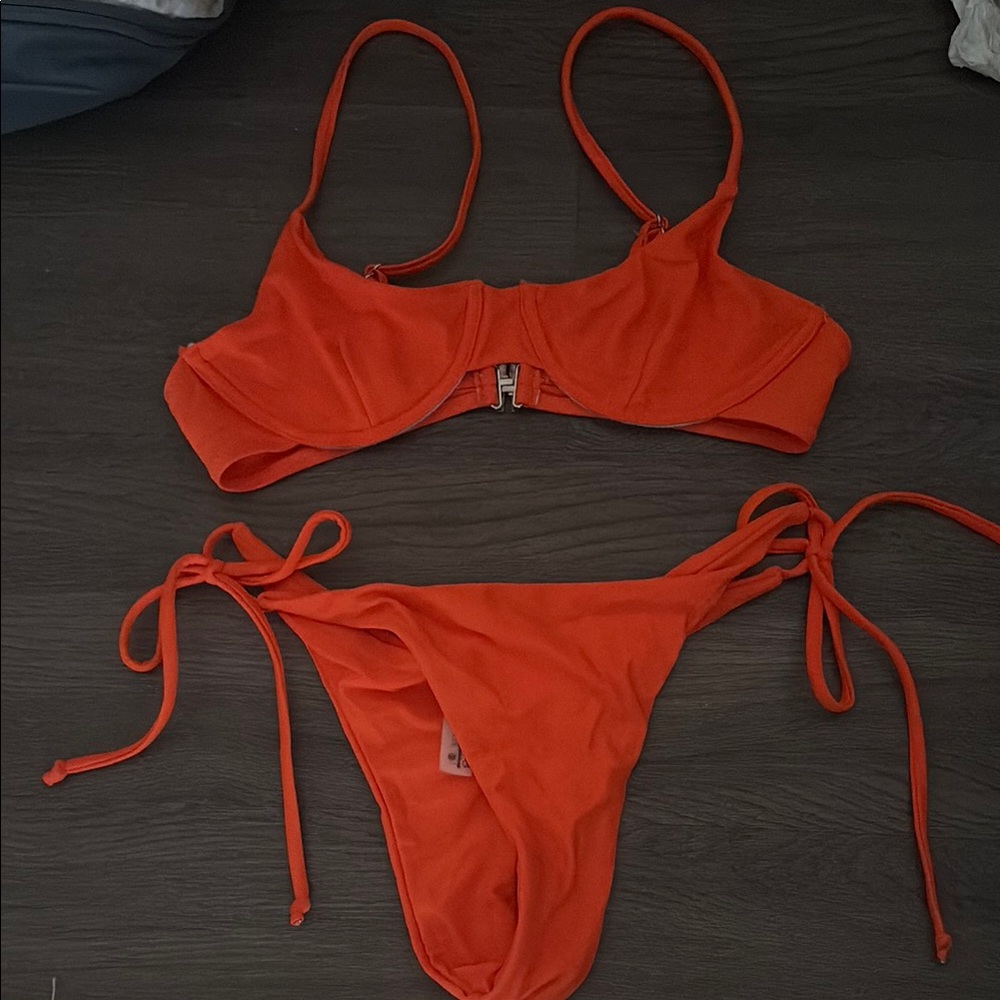 Zaful Orange Bikini Set Size 4
